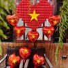 Bóng trái tim khổng lồ kèm sao