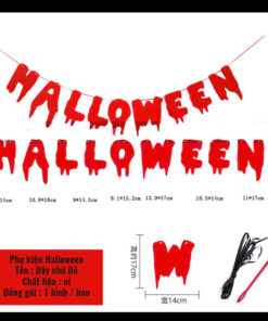 Dây chữ Happy Halloween nỉ