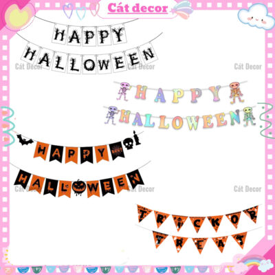 Dây chữ Happy Halloween giấy