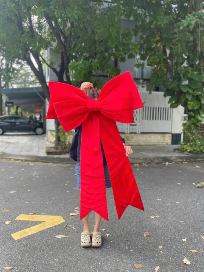 Nơ nhung đỏ tươi