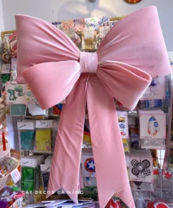 Nơ nhung hồng xịn