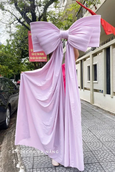Nơ thun lạnh đuôi rũ - Ảnh 4