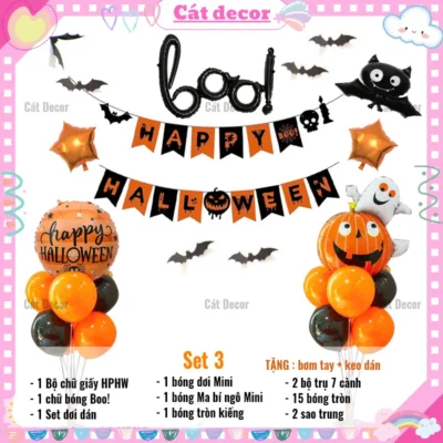 Set bóng Halloween 3