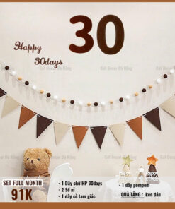 Set bóng Full Month - Happy 30 Days