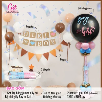 Set bóng trang trí tiệc Baby Shower