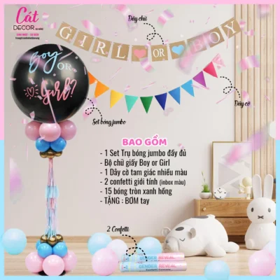 Set bóng trang trí tiệc Baby Shower - Ảnh 3
