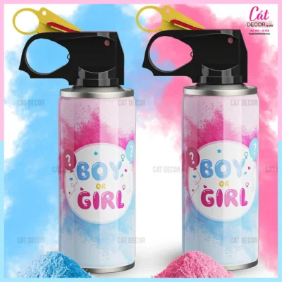 Bình xịt màu xanh hồng Baby Shower