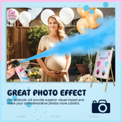 Bình xịt màu xanh hồng Baby Shower - Ảnh 6