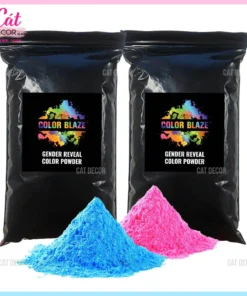 Bột màu xanh hồng cho tiệc Baby Shower