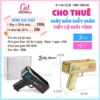 Cho thuê Súng bắn giấy màu xanh hồng Baby Shower