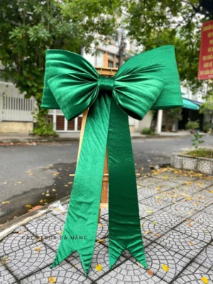Nơ nhung xanh lá