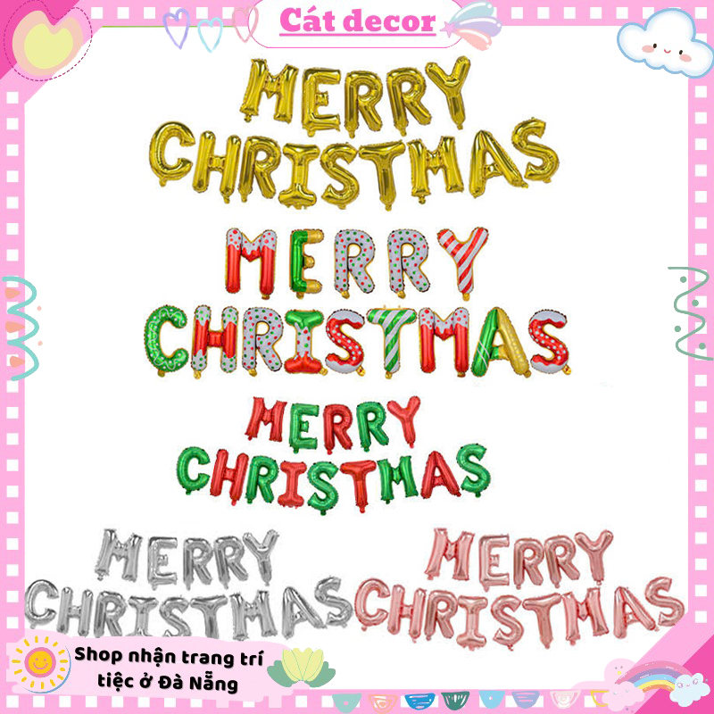 Chữ bóng Merry Christmas Chữ bóng Merry Christmas