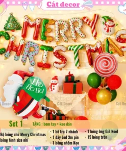 Set bóng trang trí Giáng Sinh 1