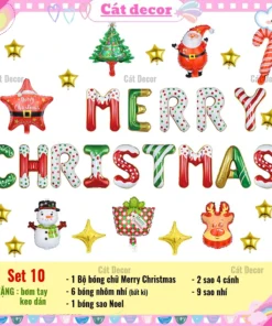 Set bóng trang trí Giáng Sinh 10