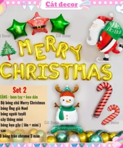 Set bóng trang trí Giáng Sinh 2