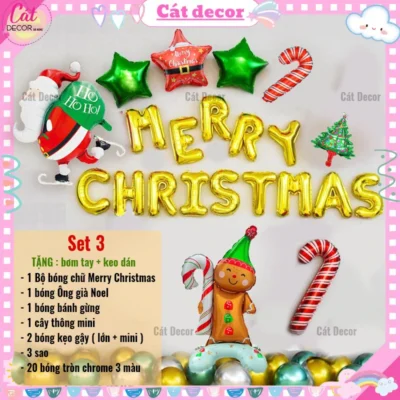 Set bóng trang trí Giáng Sinh 3
