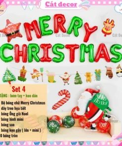 Set bóng trang trí Giáng Sinh 4