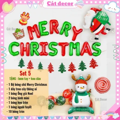 Set bóng trang trí Giáng Sinh 5