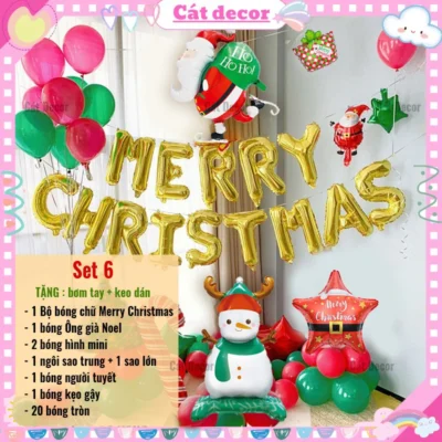 Set bóng trang trí Giáng Sinh 6