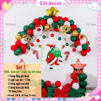 Set bóng trang trí Giáng Sinh 7