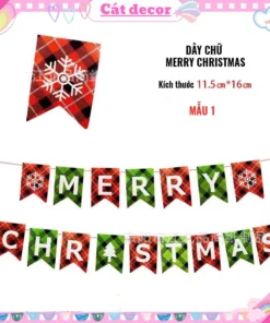 Dây chữ giấy Merry Christmas 1