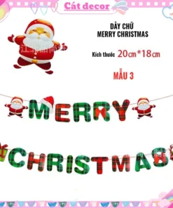 Dây chữ giấy Merry Christmas 3