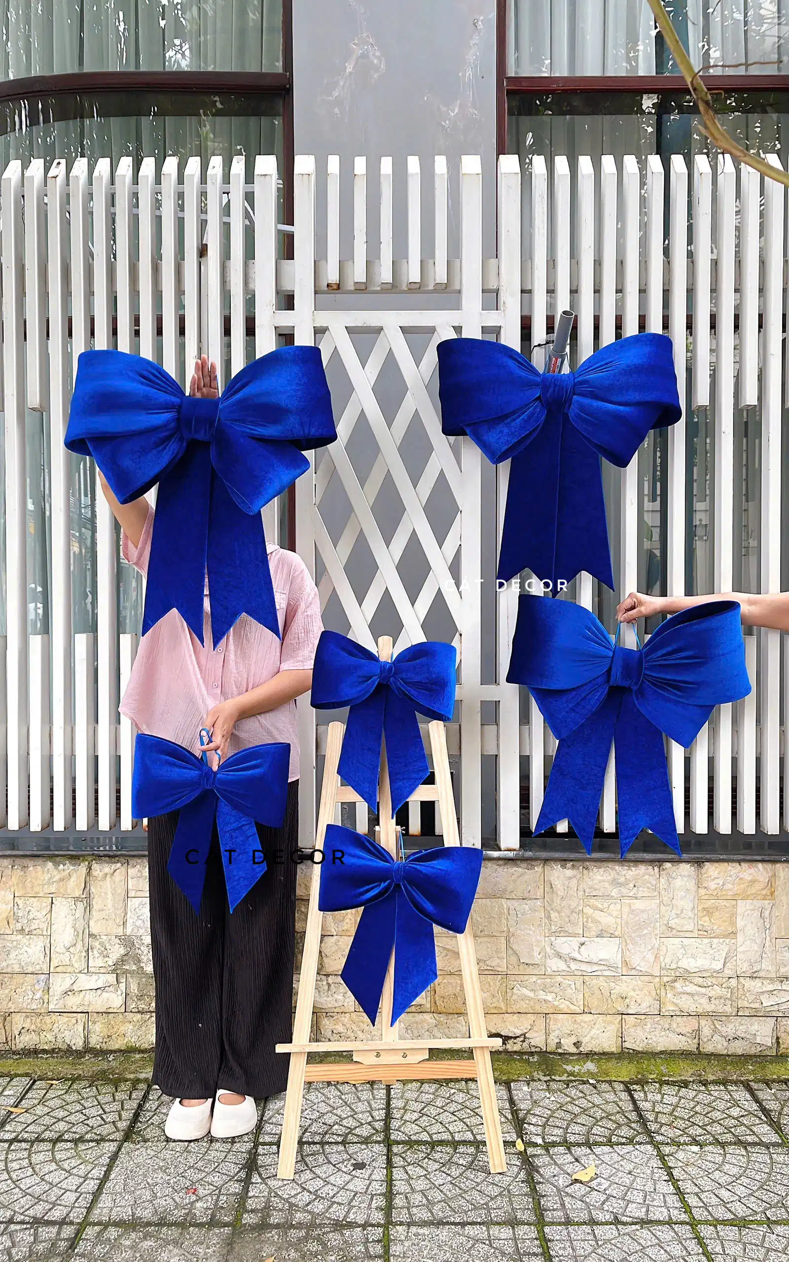 Nơ nhung Xanh Bích xịn Nơ nhung Xanh Bích xịn - Ảnh 3