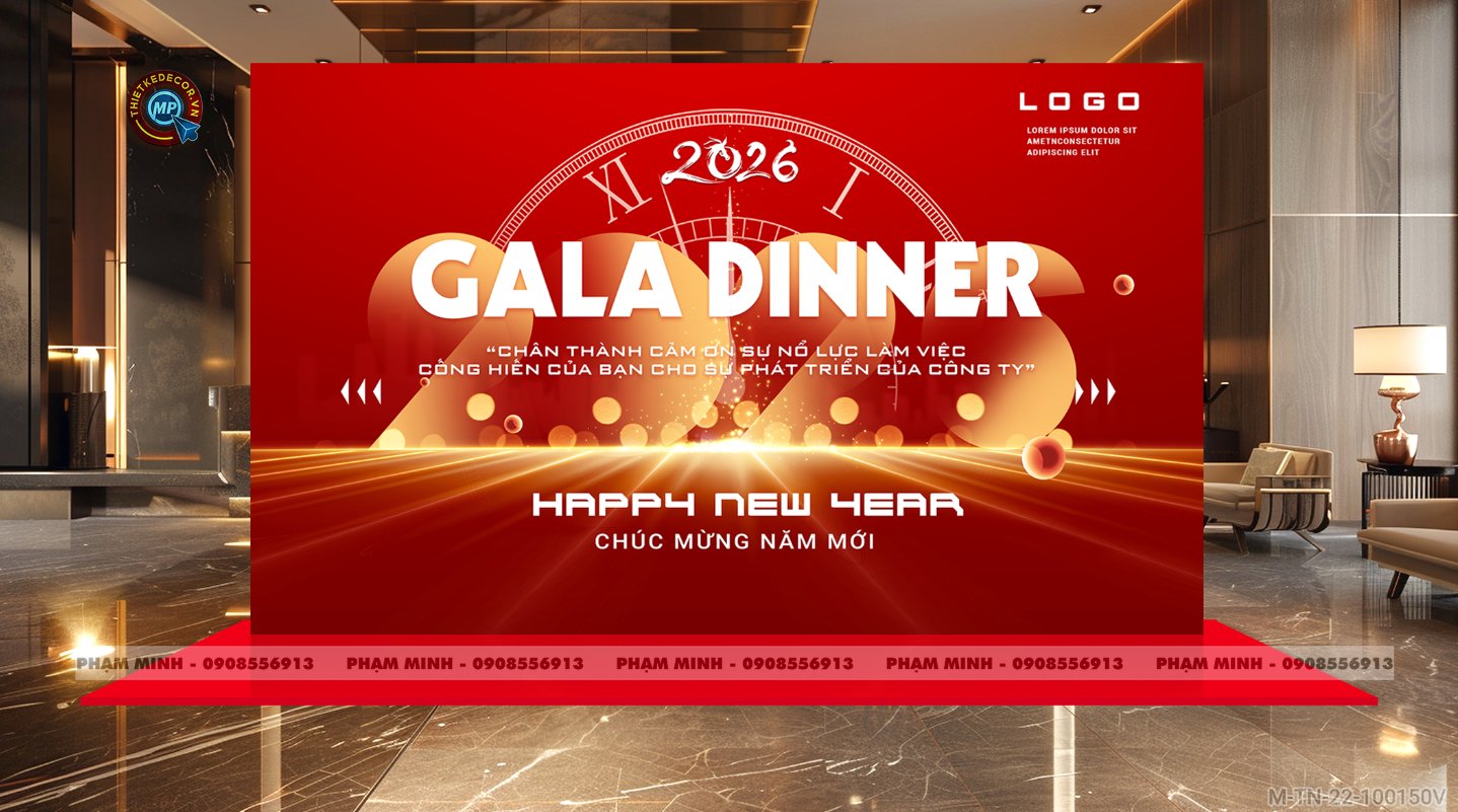 Trang trí tiệc Year End Party - tông đỏ Trang trí tiệc Year End Party - tông đỏ - Ảnh 14