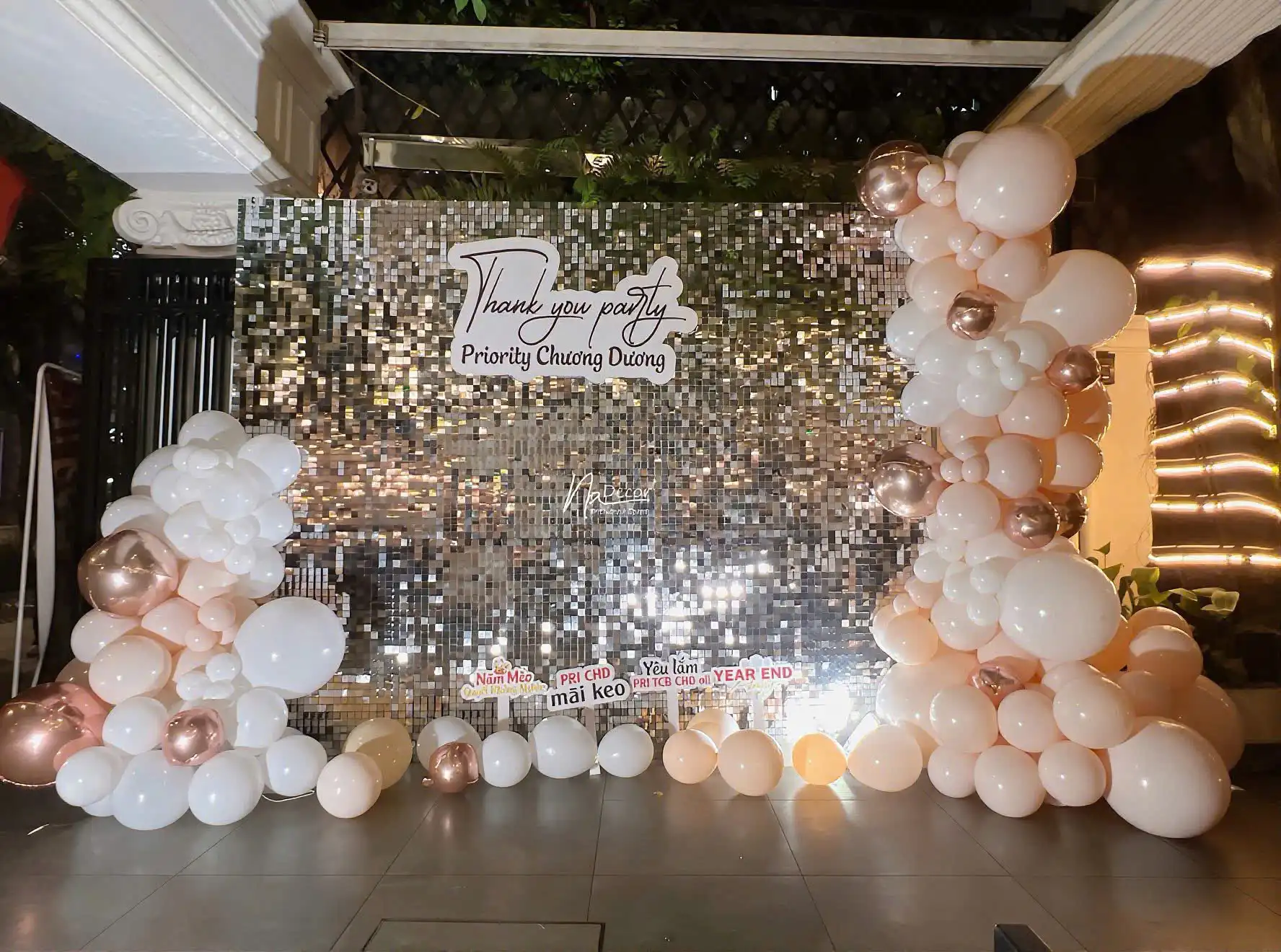 Sequin - sang trọng, lấp lánh và đẳng cấp Trang Trí Sinh Nhật Đà Nẵng