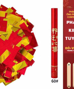 Pháo kim tuyến đỏ vàng