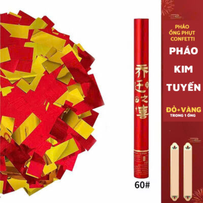 Pháo kim tuyến đỏ vàng