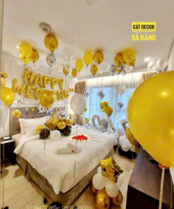 Set bóng phòng Tân hôn vàng