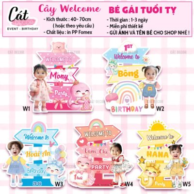 Cây Welcome bé gái tuổi Tỵ
