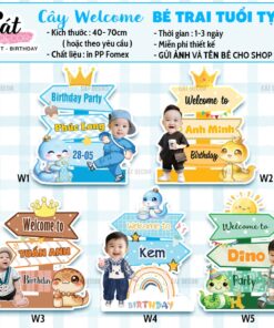 Cây Welcome bé trai tuổi Tỵ