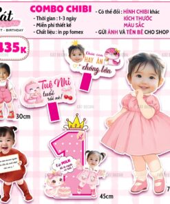 Chibi bé GÁI tuổi TỴ - Set 1