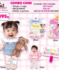 Chibi bé GÁI tuổi TỴ - Set 2