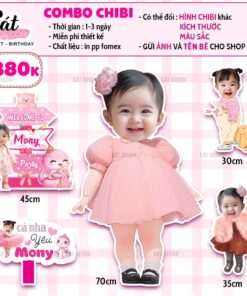 Chibi bé GÁI tuổi TỴ - Set 3