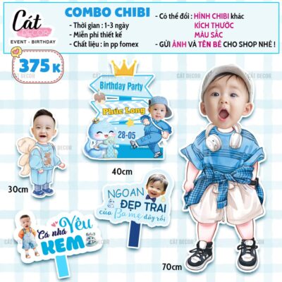 Chibi bé TRAI tuổi TỴ - Set 1