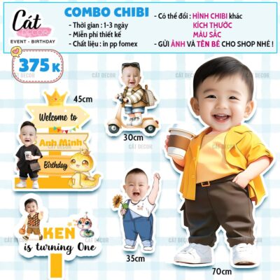 Chibi bé TRAI tuổi TỴ - Set 2