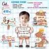 Chibi bé TRAI tuổi TỴ - Set 4