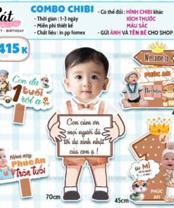 Chibi bé TRAI tuổi TỴ - Set 4