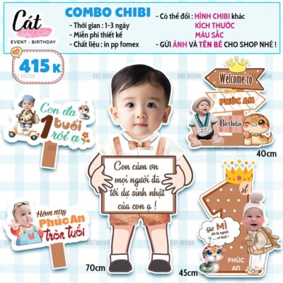 Chibi bé TRAI tuổi TỴ - Set 4