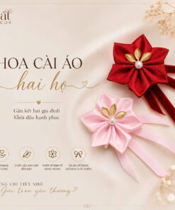 Hoa cài áo Hai họ HOÀNG DIỆP
