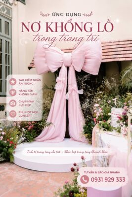 nơ khổng lồ trong trang trí đà nẵng
