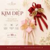 Hoa cài áo cưới hai họ Kim Diệp