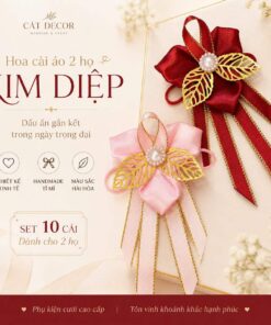 Hoa cài áo Hai họ KIM DIỆP