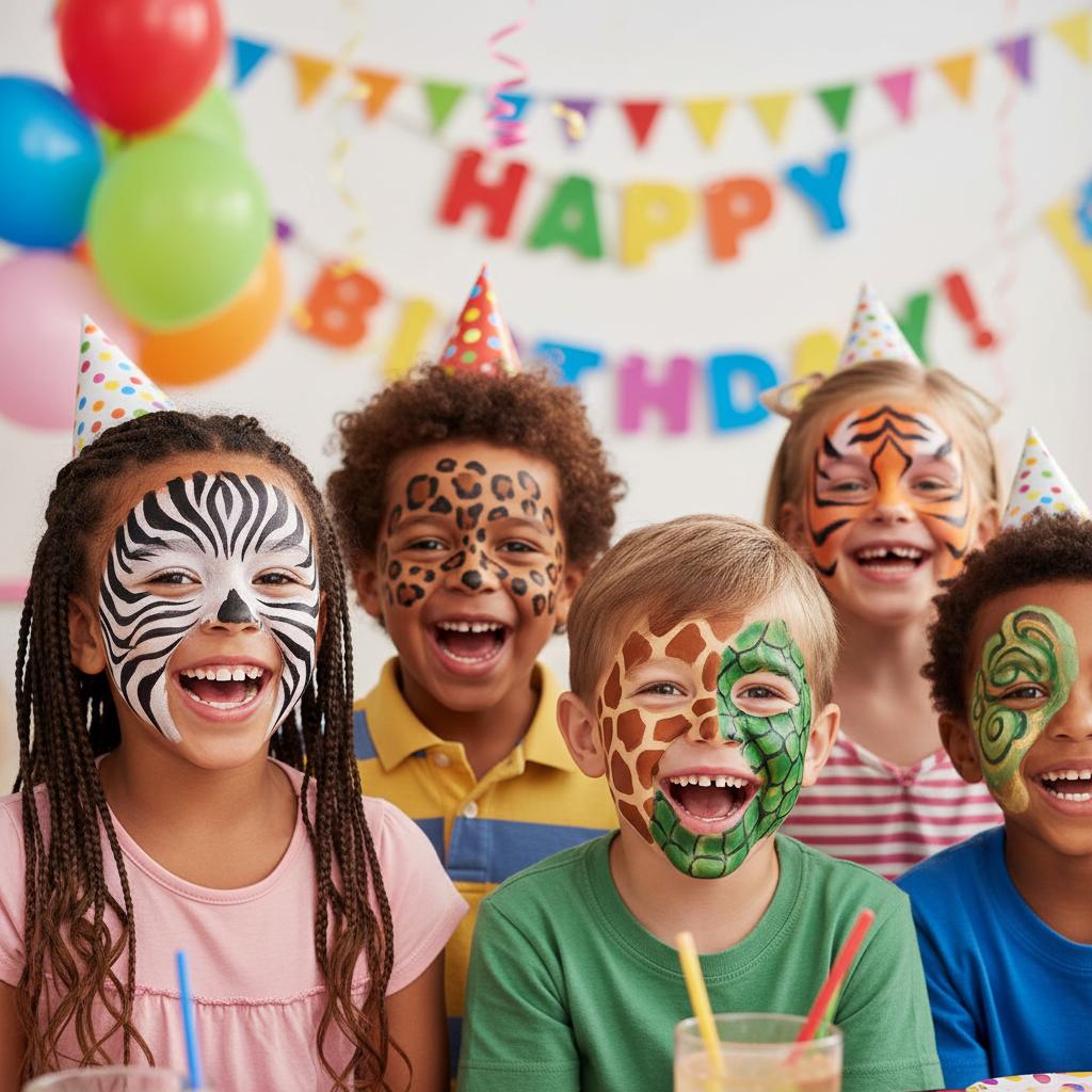 Face painting for kids birthday party in Da Nang